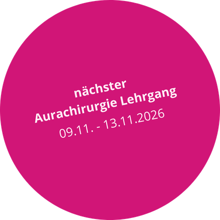 Aurachirurgie - es gibt noch wenige Freie Plätze für die September Ausbildung!